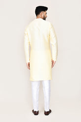 Light Beige Kurta with Straight Fit Pant